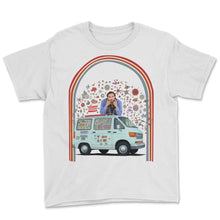 Load image into Gallery viewer, HIV Awareness Hippie Van Retro - Youth Tee - White