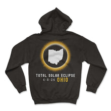 Load image into Gallery viewer, Total Solar Eclipse Ohio 4 8 24 Eclipse T Shirt - Hoodie - Black