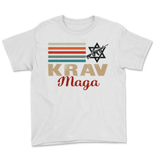Load image into Gallery viewer, Krav Maga Sans T Shirt - Youth Tee - White