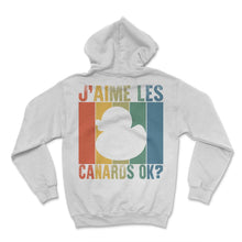 Load image into Gallery viewer, J'aime Les Canards Ok Chasse T-Shirt - Hoodie - White
