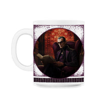 Load image into Gallery viewer, Dracula's Book Club Halloween T Shirt - 11oz Mug - White