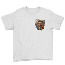 Load image into Gallery viewer, Creative Soul On Board Activity Professional's Artistic Pocket Tee - Youth Tee - White