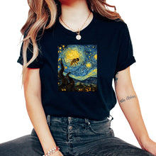 Load image into Gallery viewer, Bumblebee Starry Night Shirt Pollinator - Unisex T-Shirt - Black