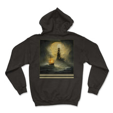 Load image into Gallery viewer, Ghost Ship & Lighthouse Vintage Gothic Tee - Hoodie - Black