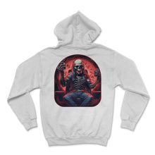 Load image into Gallery viewer, Gamer Skeleton Rock On High Score - Hoodie - White