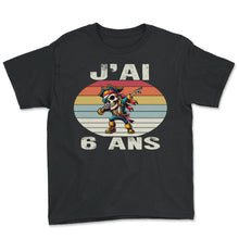Load image into Gallery viewer, J'ai 6 Ans Je T-Shirt - Youth Tee - Black