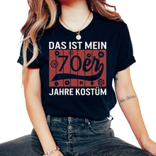 Load image into Gallery viewer, Das ist mein 70er Jahre Kostüm - Unisex T-Shirt - Black
