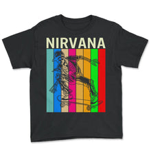 Load image into Gallery viewer, Nirvana Funny Skeleton Skateboard Unique For Skater - Youth Tee - Black