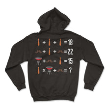 Load image into Gallery viewer, Math Shirt, Math Order Of Operation Tie Moustache Grill Tee, Husband - Hoodie - Black