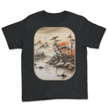 Load image into Gallery viewer, Sumi e Beavers Artistic Builders T Shirt - Youth Tee - Black