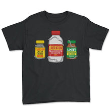 Load image into Gallery viewer, Nurse Shirt, Liberation Freedom Unity Broken Chains Bottle Tee, - Youth Tee - Black