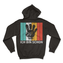 Load image into Gallery viewer, Ich Bin Schon Children's Birthday Decoration Hand 4 Years Boys Girls - Hoodie - Black