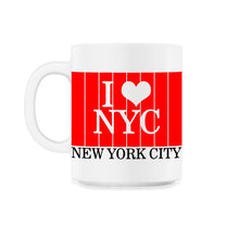 Load image into Gallery viewer, I Love NYC Graphic Tee Shirts & Cool Designs, New York City T Shirt - 11oz Mug - White