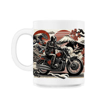 Load image into Gallery viewer, Japanese Inspired Biker Dad T Shirt - 11oz Mug - White