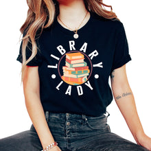 Load image into Gallery viewer, Reading Shirt, Library Lady Tee, Gift For Librarian Ideas, Book Nerd
