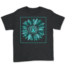 Load image into Gallery viewer, Ovarian Cancer Awareness Shirt, Ovarian Cancer Awareness Sunflower