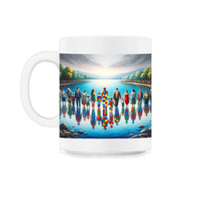 Load image into Gallery viewer, Autism Awareness Reflections T Shirt - 11oz Mug - White