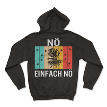 Load image into Gallery viewer, Nö 4 Damen Einfach Nö Mittelfinger Einhorn Lustiges Spruch Statement - Hoodie - Black