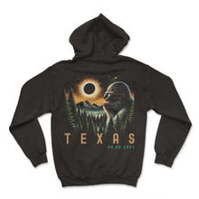 Load image into Gallery viewer, Texas 04.08.2024 Bigfoot Solar Eclipse T Shirt - Hoodie - Black
