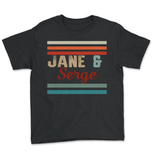 Load image into Gallery viewer, Jane & Serge Sans T Shirt - Youth Tee - Black