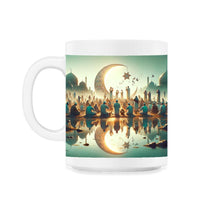 Load image into Gallery viewer, Aid El Fitr Reflections Blessings T Shirt - 11oz Mug - White