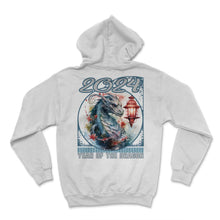 Load image into Gallery viewer, Chines New Year of Dragon Watercolor Majestic Dragon Lantern 2024 - Hoodie - White