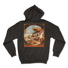 Load image into Gallery viewer, Skeleton's Beach Day Summer Halloween Tee - Hoodie - Black