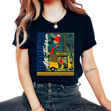 Load image into Gallery viewer, Honduras Shirt, Honduras Mi Tierra Parrot Passenger Tricycle Jungle