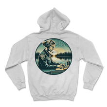 Load image into Gallery viewer, 911 Dispatcher Reflections Lifeline T Shirt - Hoodie - White