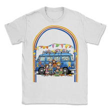 Load image into Gallery viewer, Child Abuse Prevention Hippie Van Retro 1 - Unisex T-Shirt - White