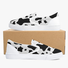 Load image into Gallery viewer, Cow Print Slip-On Shoes