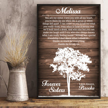 Load image into Gallery viewer, Personalized Poster for Sister - Christmas Gift For Sisters - Personalized Sister Gift - Unique Sister Gift - Sister Print - Birthday Gift For Sister