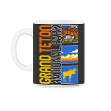 Load image into Gallery viewer, Grand Teton National Park Shirt, Wyoming Mountain Tee, Animal Outdoor - 11oz Mug - Black on White
