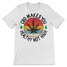 Load image into Gallery viewer, Vintage CBD Makes You Healthy Not High Cannabidiol CBD Oil Awareness