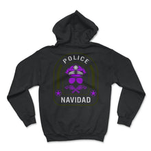 Load image into Gallery viewer, Police Shirt, Police Navidad, Officer Cop Face Christmas Halloween - Hoodie - Black