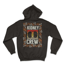 Load image into Gallery viewer, Dialysis Nurse Shirt, Kidney Crew Floral Design Tee, Dialysis - Hoodie - Black