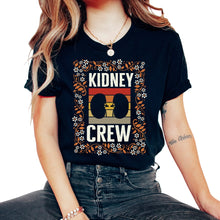 Load image into Gallery viewer, Dialysis Nurse Shirt, Kidney Crew Floral Design Tee, Dialysis - Unisex T-Shirt - Black