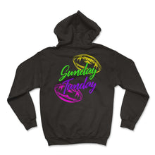 Load image into Gallery viewer, Football Shirt, Sunday Fun Day Football Game Day Tee, Mother's day - Hoodie - Black