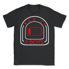 Load image into Gallery viewer, Mom Of Two Boys Shirt, Cool Mom Gift, Funny Mom Life, Gift From Sons - Unisex T-Shirt - Black