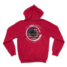 Load image into Gallery viewer, 4th Of July Shirt, Just An All American Small Town Girl Sunflower - Hoodie - Red