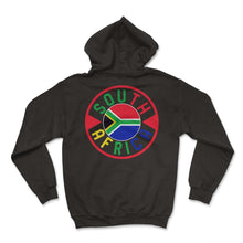 Load image into Gallery viewer, Africa Shirt, South Africa Flag Vintage Design Tee, South Africa - Hoodie - Black