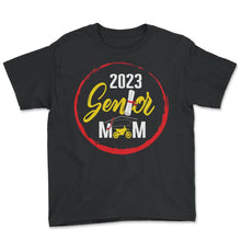 Load image into Gallery viewer, Class of 2023 Senior Motocross Mom Graduation Grad Gift T Shirt - Youth Tee - Black