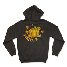 Load image into Gallery viewer, Halloween Thanksgiving Shirt, Mama Pumpkin Pregnancy Announcement Tee - Hoodie - Black