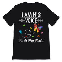 Load image into Gallery viewer, I Am His Voice He Is My Heart Shirt Autism Awareness Gift Paint