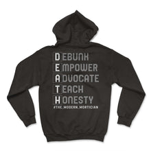 Load image into Gallery viewer, Embalmer Shirt, Death Modern Mortician Tee, Funny Embalmer Gift - Hoodie - Black