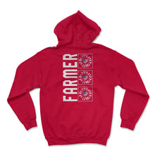 Load image into Gallery viewer, Farmer Sunflower 4th Of July T Shirt - Hoodie - Red