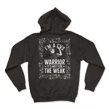 Load image into Gallery viewer, Cyclic Vomiting Syndrome Shirt, I'm A CVS Warrior Strong Woman Floral - Hoodie - Black