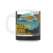 Load image into Gallery viewer, Crater Lake National Park Shirt, Oregon Mount Mazama US Lake Tee, - 11oz Mug - Black on White