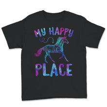 Load image into Gallery viewer, My Happy Place, Horse Lover Gifts, Horseback Riding Shirt, Equestrian