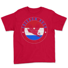 Load image into Gallery viewer, 4th Of July Shirt, Freedom Rock Make Some Noise Independence Day, USA - Youth Tee - Red